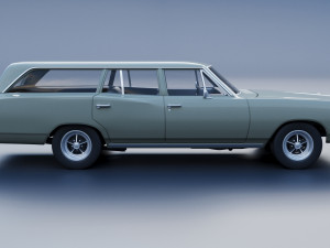 Dodge Coronet Wagon 1968 3D Baskı Modeli