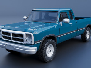Dodge Ram 250 - 1991 3D प्रिंट मॉडल