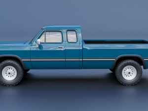 Dodge Ram 250 - 1991 3D प्रिंट मॉडल