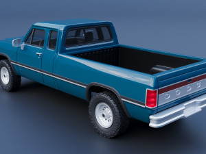 Dodge Ram 250 - 1991 3D प्रिंट मॉडल