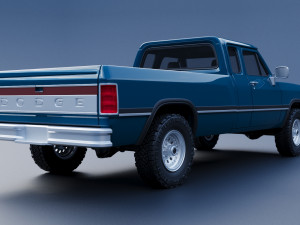 Dodge Ram 250 - 1991 3D प्रिंट मॉडल