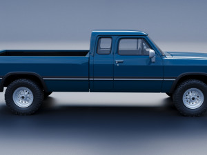 Dodge Ram 250 - 1991 3D प्रिंट मॉडल