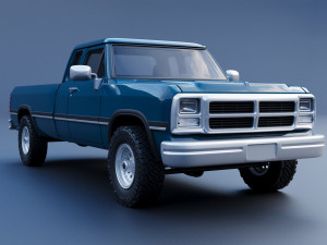 Dodge Ram 250 - 1991 3D प्रिंट मॉडल