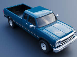 Dodge Ram 250 - 1991 3D प्रिंट मॉडल