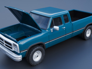 Dodge Ram 250 - 1991 3D प्रिंट मॉडल