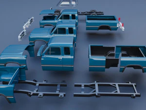 Dodge Ram 250 - 1991 3D Print Model