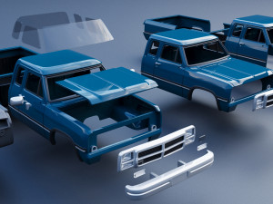 Dodge Ram 250 - 1991 3D प्रिंट मॉडल