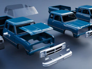 Dodge Ram 250 - 1991 3D Print Model