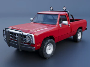 Dodge Ram 150 cabina normale del 1991 Modello di stampa 3D