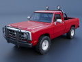 Dodge Ram 150 Regular Cab 1991 3D Print Model