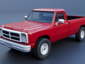Dodge Ram 150 Regular Cab 1991 3D Принт Модель