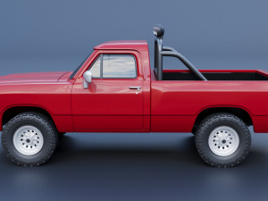 Dodge Ram 150 Regular Cab 1991 3D Принт Модель