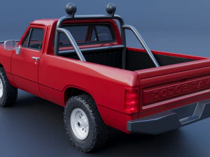 Dodge Ram 150 Regular Cab 1991 3D Print Model