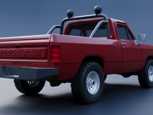 Dodge Ram 150 Regular Cab 1991 3D Принт Модель