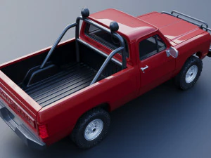 Dodge Ram 150 Regular Cab 1991 3D Print Model