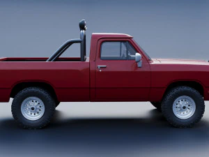 Dodge Ram 150 Regular Cab 1991 3D Print Model