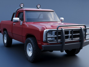 Dodge Ram 150 Regular Cab 1991 3D Принт Модель