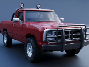 Dodge Ram 150 Regular Cab 1991 3D Print Model