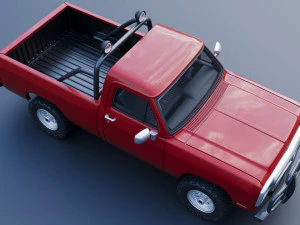 Dodge Ram 150 Regular Cab 1991 3D Print Model