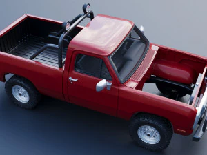 Dodge Ram 150 Regular Cab 1991 3D Print Model