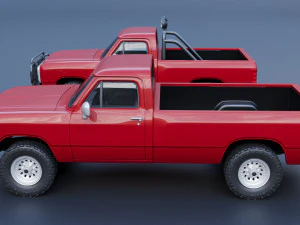 Dodge Ram 150 Regular Cab 1991 3D Print Model