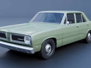 Plymouth Valiant 100 4 Door 1968 3Dプリントモデル