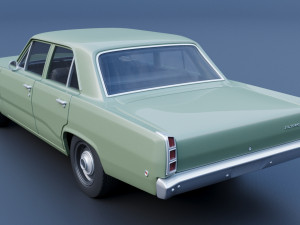 Plymouth Valiant 100 4 Door 1968 3Dプリントモデル
