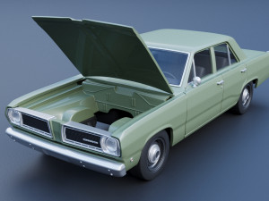 Plymouth Valiant 100 4 Door 1968 3Dプリントモデル