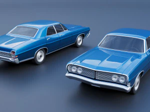 Fo rd Galaxie 500 4 Door 1968 3D Print Model