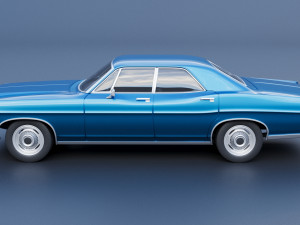 Fo rd Galaxie 500 4 Door 1968 Modèles 3D en vedette