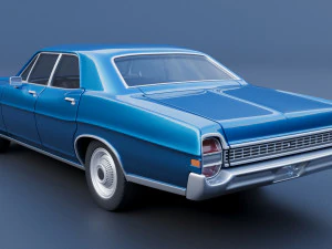 Fo rd Galaxie 500 4 Door 1968 3D Print Model