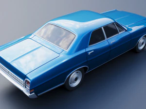 Fo rd Galaxie 500 4 Door 1968 3D Print Model