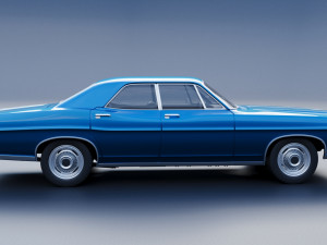 Fo rd Galaxie 500 4 Door 1968 Modèles 3D en vedette
