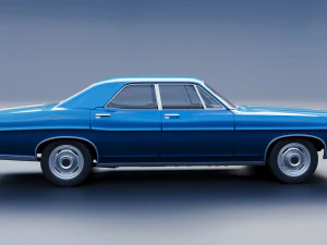 Fo rd Galaxie 500 4 Door 1968 3D Print Model