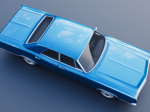 Fo rd Galaxie 500 4 Door 1968 Modèles 3D en vedette