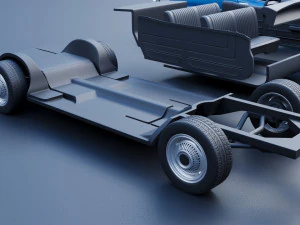 Fo rd Galaxie 500 4 Door 1968 3D Print Model