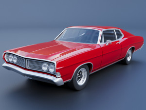 Fo rd Galaxie 500 Fastback 1968 Modelo de Impressão 3D