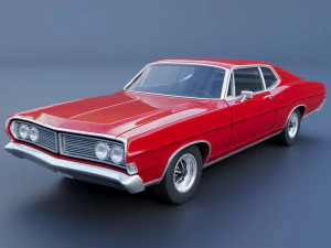 Fo rd Galaxie 500 Fastback 1968 Model do druku 3D