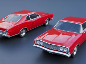 Fo rd Galaxie 500 Fastback 1968 3D Print Model