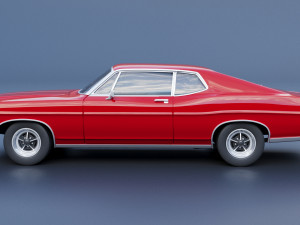 Fo rd Galaxie 500 Fastback 1968 3D Print Model