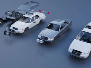 Fo rd Crown Victoria 2010 3D Baskı Modeli