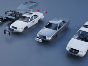 Fo rd Crown Victoria 2010 3D Print Model