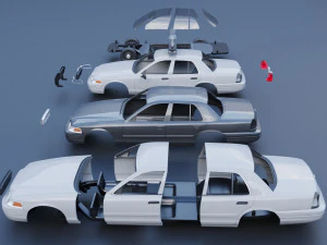 Fo rd Crown Victoria 2010 3D Print Model