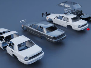 Fo rd Crown Victoria 2010 3D Print Model