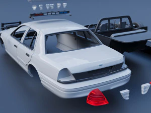 Fo rd Crown Victoria 2010 3D Print Model