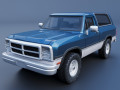 Dodge Ramcharger 1991 3D printmodel