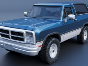 Dodge Ramcharger 1991 3D Принт Модель