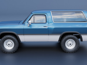 Dodge Ramcharger 1991 3D Принт Модель