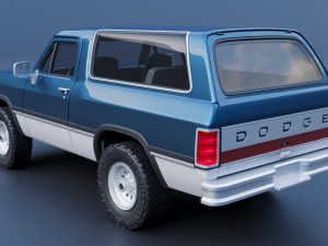 Dodge Ramcharger 1991 3D Принт Модель