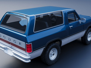 Dodge Ramcharger 1991 3D Принт Модель
